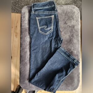 Silver Jeans Suki Slim Boot Women's Dark Blue Boot Cut Jeans 31x31